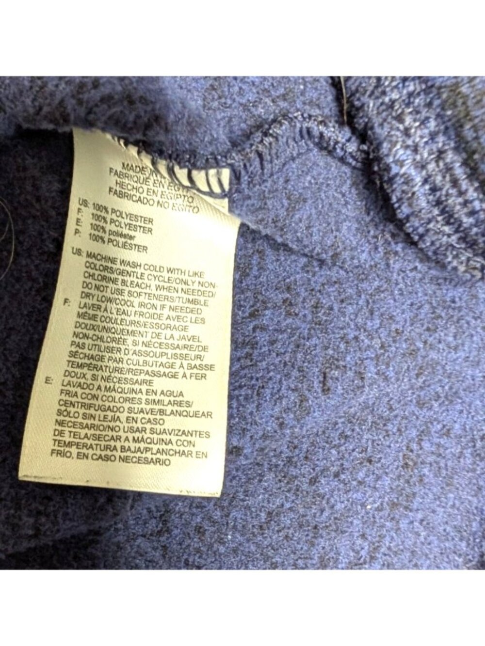 Reebok Men's BLUE Marled Speedwick Full-Zip Hoodie 5XLT - Picture 7 of 11